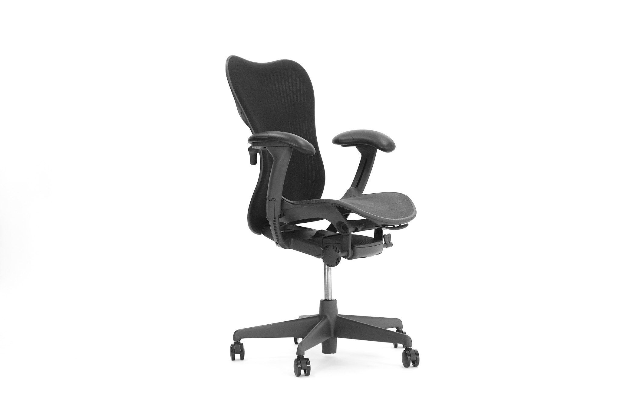 Herman miller mirra v2 chair in top black flex back model brand new